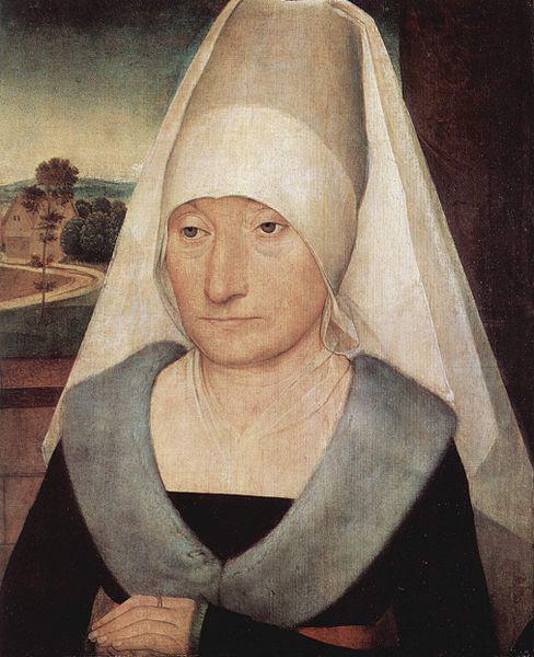 Hans Memling Portrait of an old woman. oil painting image